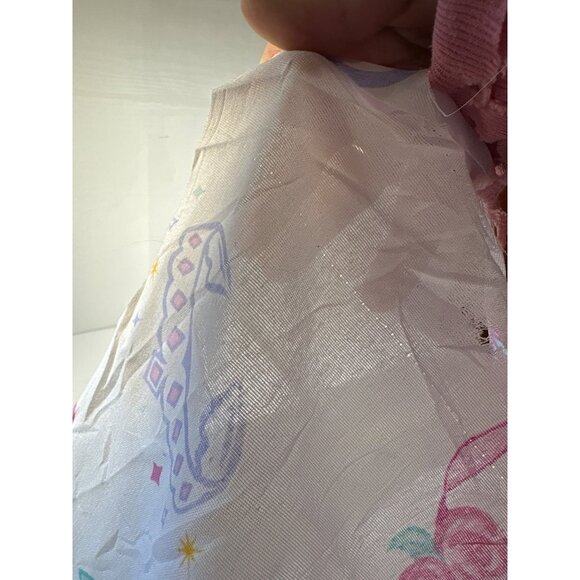 Vintage Barbie Fabric / Twin Flat Sheet 1995 Mattel Hearts Ballet Shoes READ - Picture 10 of 10